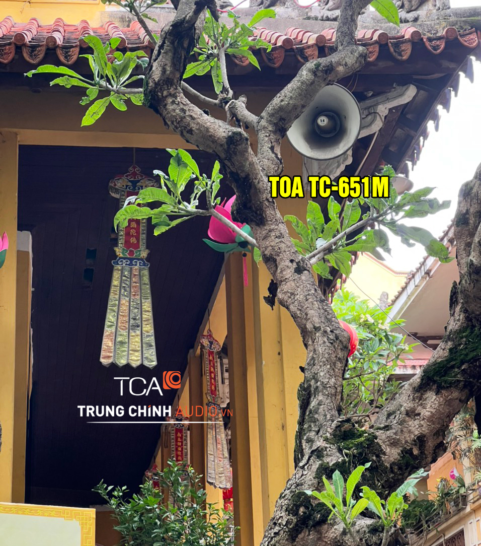 Loa TC-651M lắp tại chùa