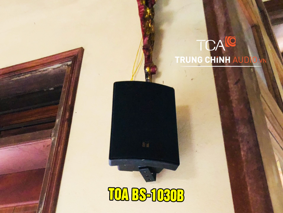 Mẫu loa TOA BS-1030B tại chùa
