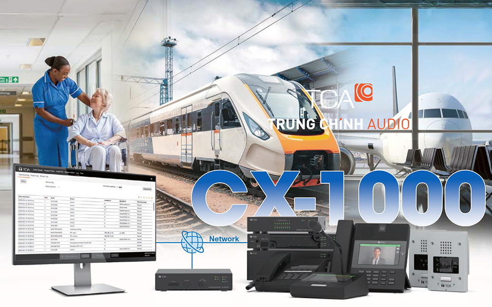 Ứng dụng loa TOA CX-1000