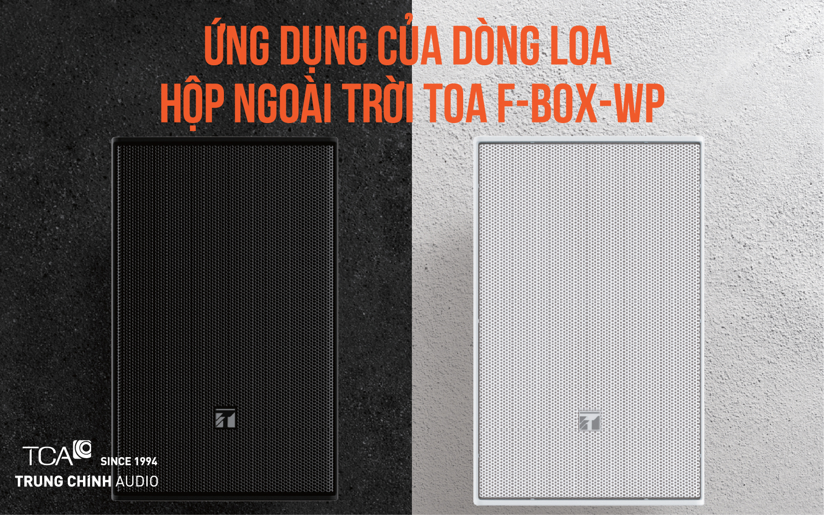 Ứng dụng loa hộp ngoài trời TOA F-BOX-WP